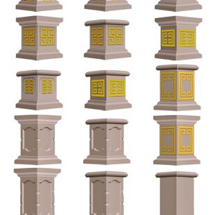 方墩模具罗马柱底座柱脚水泥柱子柱墩别墅方柱栏杆大墩子装饰全套
