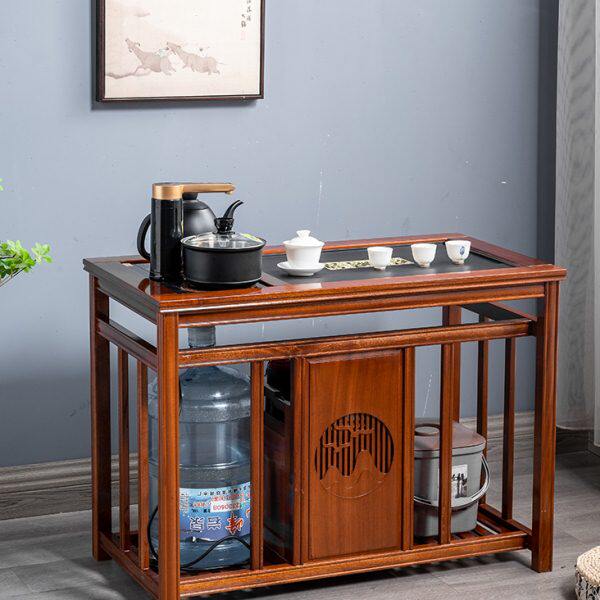 花梨木茶台家用茶桌椅组合客厅办公茶几烧水壶一体阳台实木泡茶桌