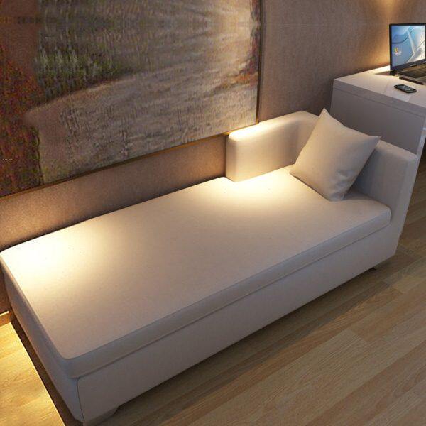 现代简约布艺贵妃椅懒人沙发贵妃榻美人榻可拆洗单人布艺卧室沙发