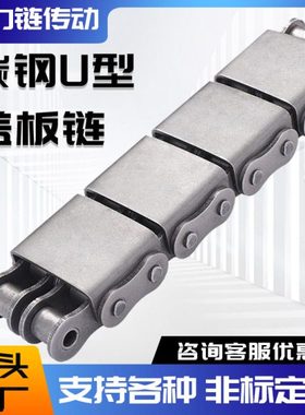 U型盖板链条平移机工业传动输送链条08A08B10A10B12A12B16A-U1/U2