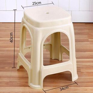 家用登高凳子40cm45cm餐厅板凳商用饭店40公分高的椅子坐高塑料