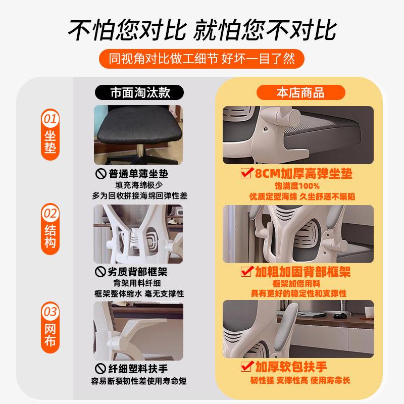 电脑靠椅子舒服久坐家用背办座工椅公学生学习无品牌/宿舍人体学