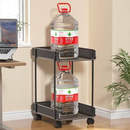 ?电脑主Fhzgrmqh移托架桌下台式机箱架办公室可动底托机座带滑轮