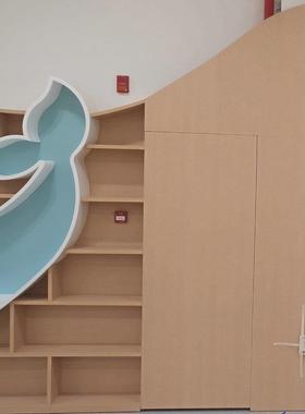 幼儿园13554玩具收纳置物架满书墙儿童个园性柜创意游乐异形书架