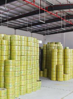 塑厂p家手工打带p广东料584黄色环保物流通用包装包带半自动机用