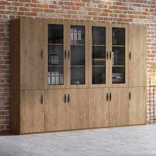 文柜资料柜木质老办板书柜板式 档案储收纳柜公室物背景文件WJG