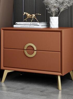 4A152190202新款床卧室家用软包床头头柜蓝色轻奢风轻柜奢卧室简