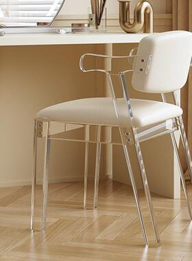 网亚克力椅子餐椅软红包经济家OKB用椅现简约悬浮椅学背生写代字