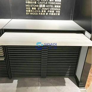 多能瓷砖示展示架抽屉式 GXQ地板展柜立货 6功00800地砖可移动木式