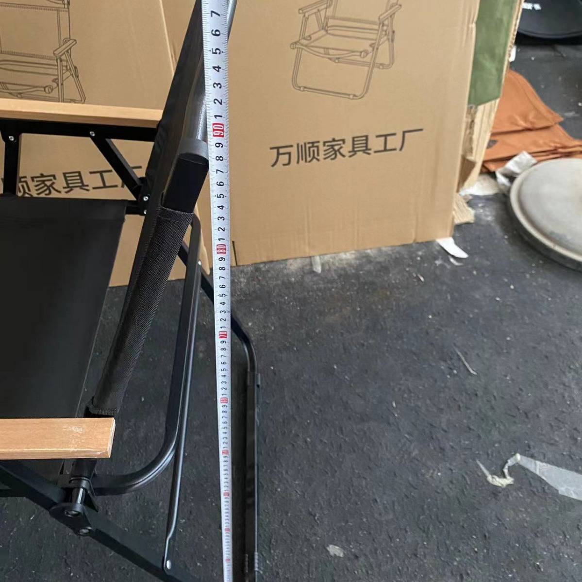 加高露营风餐椅座高离地50cm折叠椅子克米特椅便携靠背折叠椅露营