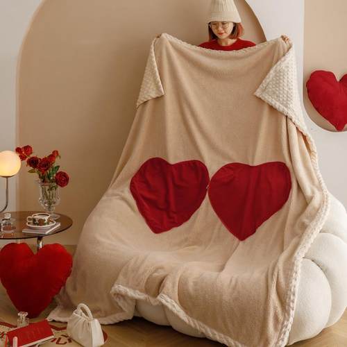 A9L办公抱室午睡抱合枕毯子二一枕被子发加厚婚庆抱枕沙F769HJT6