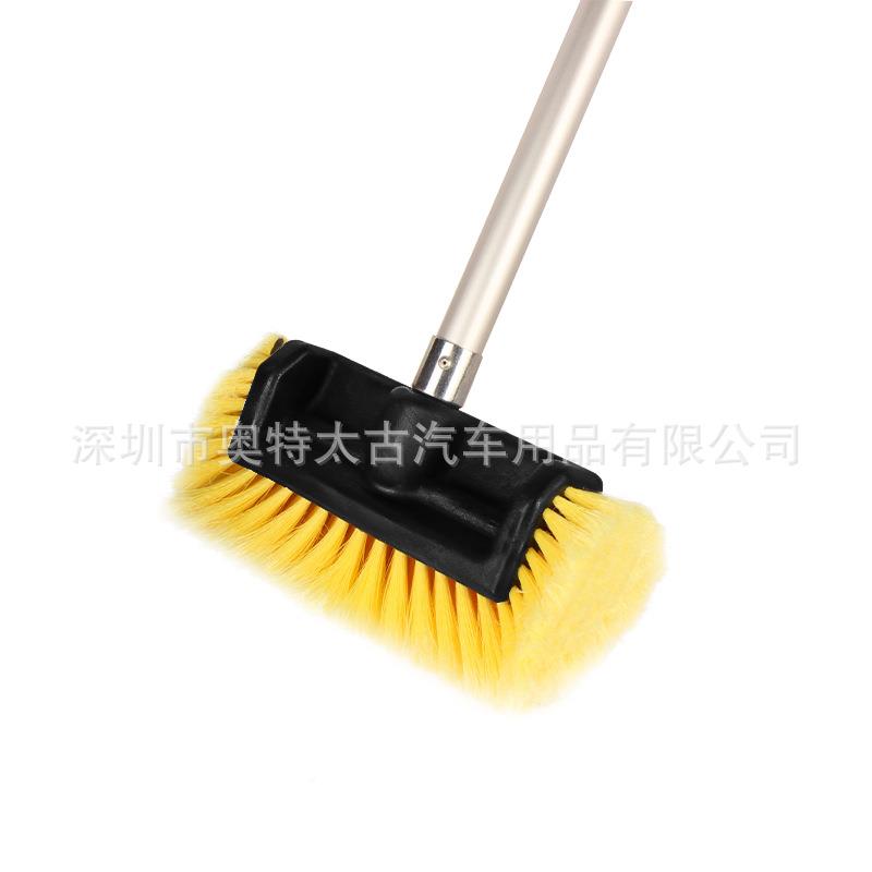 跨境件套车喷水刷头多功能清6洁洗换车刷洗头可替565通水洗车刷绿