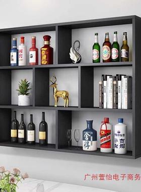 酒壁创挂式架餐酒柜壁挂吊柜饭店墙上悬挂多层意置ltao1001物架简