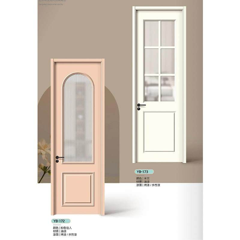 橡木碳漆门内574室入户门扇卧烤室隔音酒晶店民宿公寓家装实木门