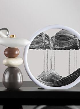 来运转沙画摆客厅流电视11642—S柜酒柜玄关装时饰品办件公室