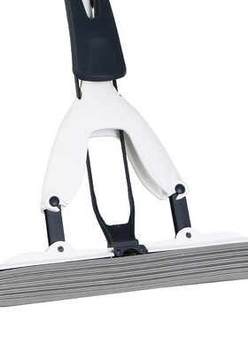 TUF4胶棉拖把对折式家用挤水吸水一拖净懒人加大号33CM海绵头