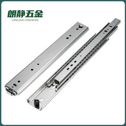 53宽重型不锈钢滑轨户外用304不锈钢导轨5302S承重工业抽屉滑轨