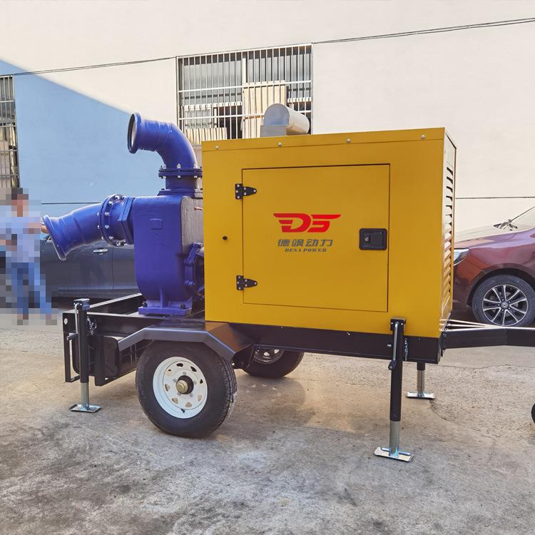 汛排水泵柴油移动泵车城市政应急大功率自吸式排涝大流量抽水泵站