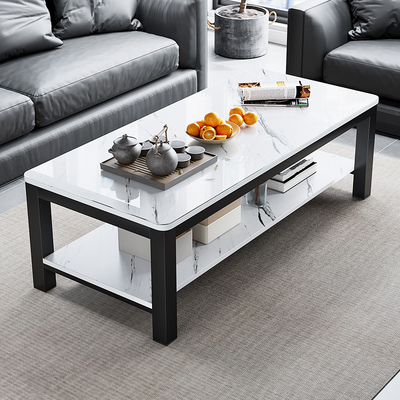 茶几客厅家用g办公室简约现代小户型长方形桌子泡茶桌钢化玻璃茶