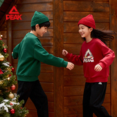 匹克童装 儿童加绒卫衣秋冬2026新款 圣诞衣服男女童一体绒运动服