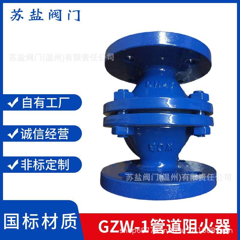 GZW-1国标管道阻火器FWL-1型管道阻火器ZGB-2ZH抽式阻火器