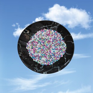 灭烟盘酒店大堂垃圾烟灰桶缸盆配套灭烟盆玻璃黑白根灭烟沙盘