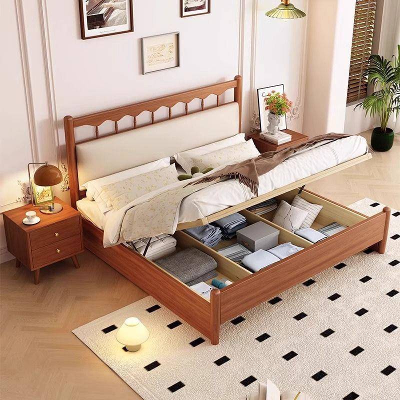 RRI法式全实木代简约1.m双床人主现卧1.8单人日式5民宿床经济型家