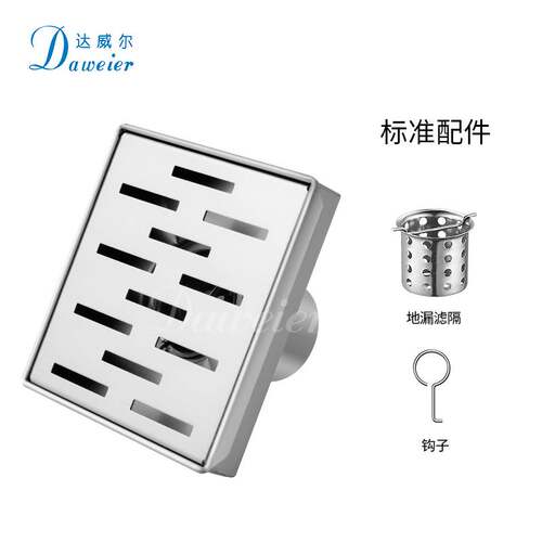 304不锈钢地漏CUPC认证方形卫生间浴室防臭大排量家用酒店