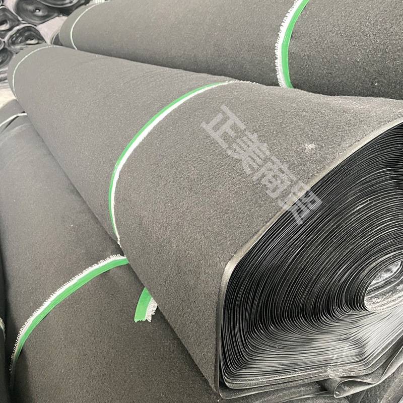 黑色防水土工布加厚两布一膜蔬菜养殖大棚防寒保温屋顶防雨毛毡布