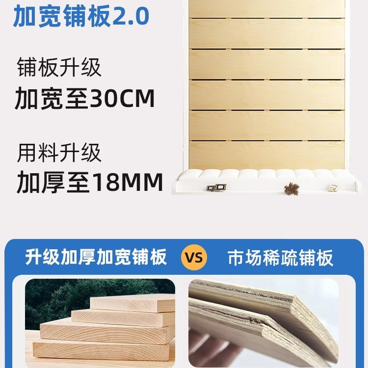 床实木高箱软型包床家用主卧1米5双人床985租房用经户济储物出床