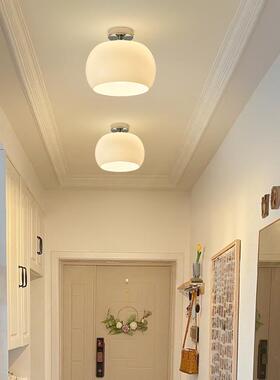 过道灯走廊法灯阳台灯具式57728奶油入户灯玄关灯现1代风简约吸顶