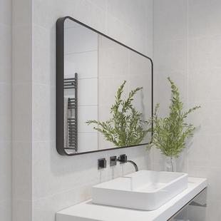 浴室镜子贴墙自粘2815YSJ洗漱妆台免打梳孔厕卫生间洗手壁挂所化