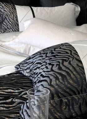 床用品款棉被套DFKL2012上20裸睡纯四件套高密度支匹马棉1豹纹