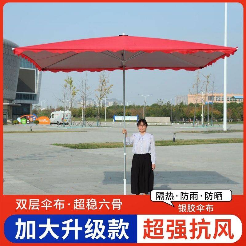 遮阳伞户外摆摊加厚室外店铺正伞庭院防晒防雨商用专业生产大伞