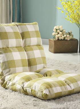 3Y懒人沙发榻榻米可折叠单人小沙发床上电脑椅宿舍飘窗日式靠背椅