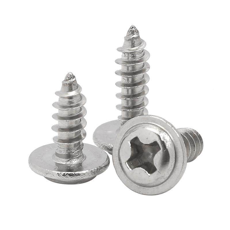 圆头带垫攻螺丝3*18314PW自A自盘头带介攻螺钉介子螺丝