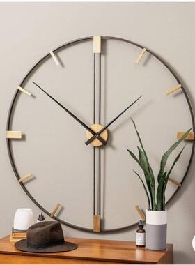 跨境热铁客艺圆形音挂钟销亚马逊ZY3-160-简约时钟静厅钟表