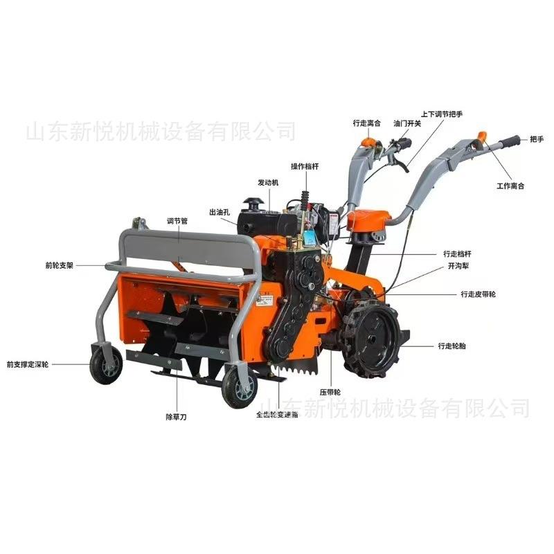 蔬大山地整地机小型柴油菜机178耕松土机果园旋除草碎棚草机