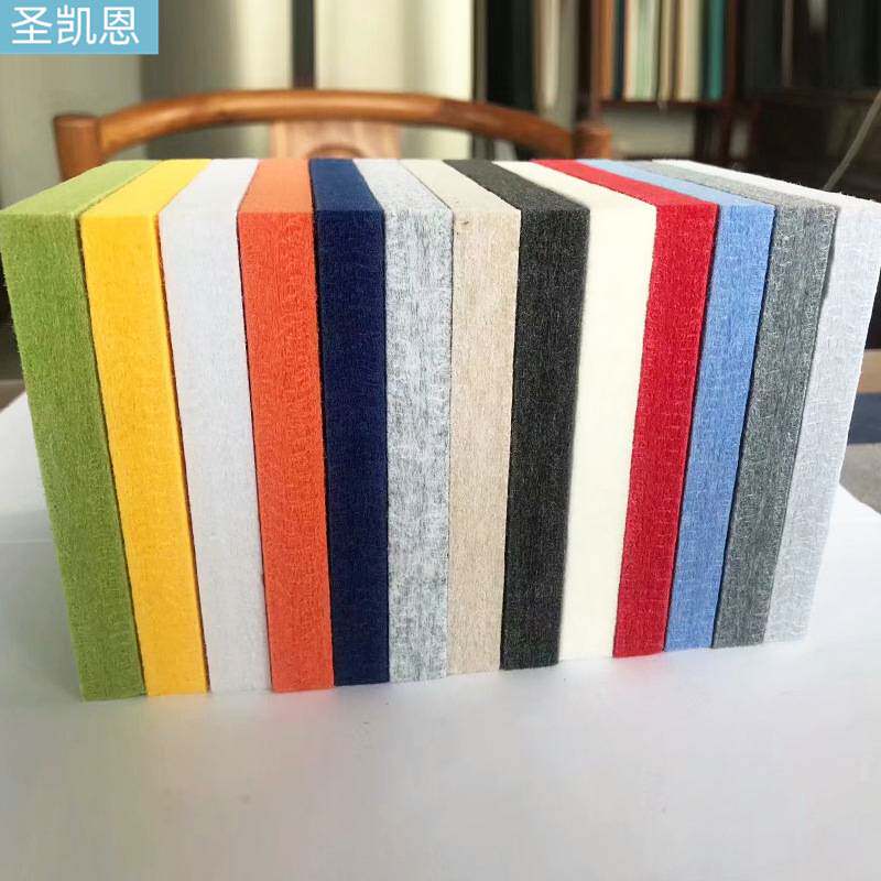 聚酯纤维吸音板家庭影院幼儿园用墙面装饰隔音材料卧式墙面装饰板