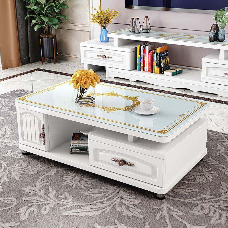 电视柜茶几落地柜组合包茶几电视柜客厅台面组装电视柜免安装整装