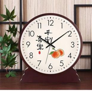 ?客厅座实大气钟表摆件摆台台式摆钟大号桌面Fh($%p&a钟钟复古电
