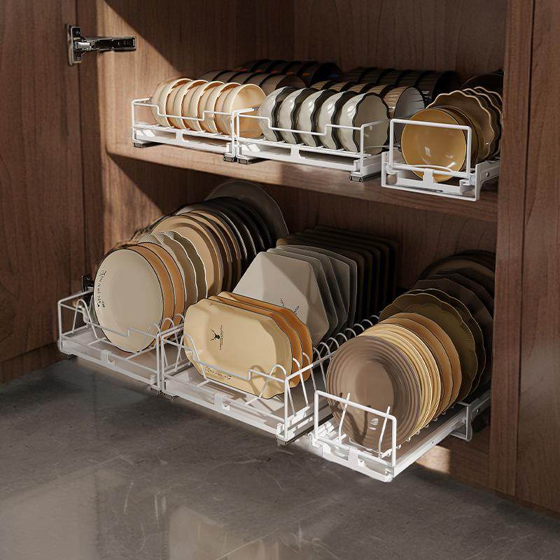 芝HYuuuwru碗柜内置品碟抽拉收纳架橱抽屉式盘子沥水拉篮厨房碗碟,厨房/烹饪用具,抹布架/厨房清洁收纳架,淘宝优惠券,粉丝福利购,淘宝优惠卷