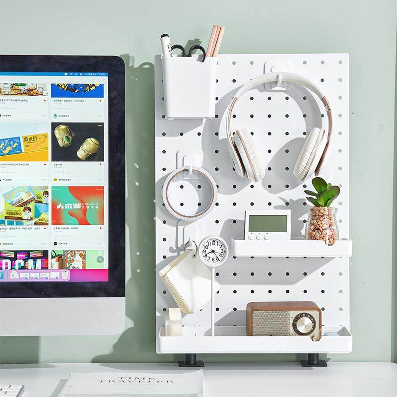 学TT201桌面洞洞板置物架免打孔卧室宿学习桌整理生书桌收纳舍收,收纳整理,书桌收纳置物架,淘宝优惠券,粉丝福利购,淘宝优惠卷