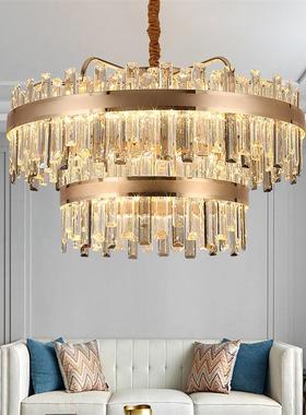 水灯2025奢年新款轻客厅吊灯现代晶简餐80062厅灯具卧室灯别墅楼梯约灯