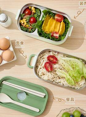 温#上班族保饭盒多ZY1688-R桶便可微波炉加热层分格分携隔大