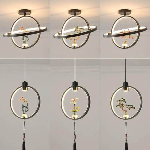 新式小吊灯走廊灯创意吧台床头吊灯中玄餐厅室书房灯具关90楼梯茶