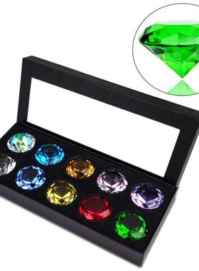 玄硕彩宝色水玻璃钻石儿童玩具66744042石简约晶柜装饰台摆件配饰