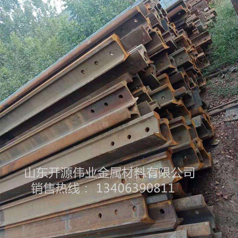 50mn钢轨现货38kg/m43kg/m50kg/m旧钢轨60kg/m重轨连接板配件