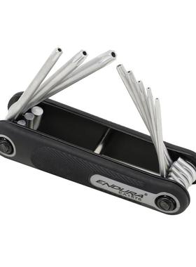 力易得铬钒钢8件套折叠式中孔花型内六角扳手TT9-TT40EA1576