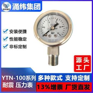 B系列 YTN 涌纬集团 不锈钢耐震压力表YTN